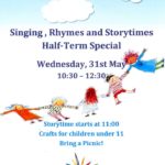 Storytime Half-Term Special: Wednesday 31st May, 10:30 - 12:30